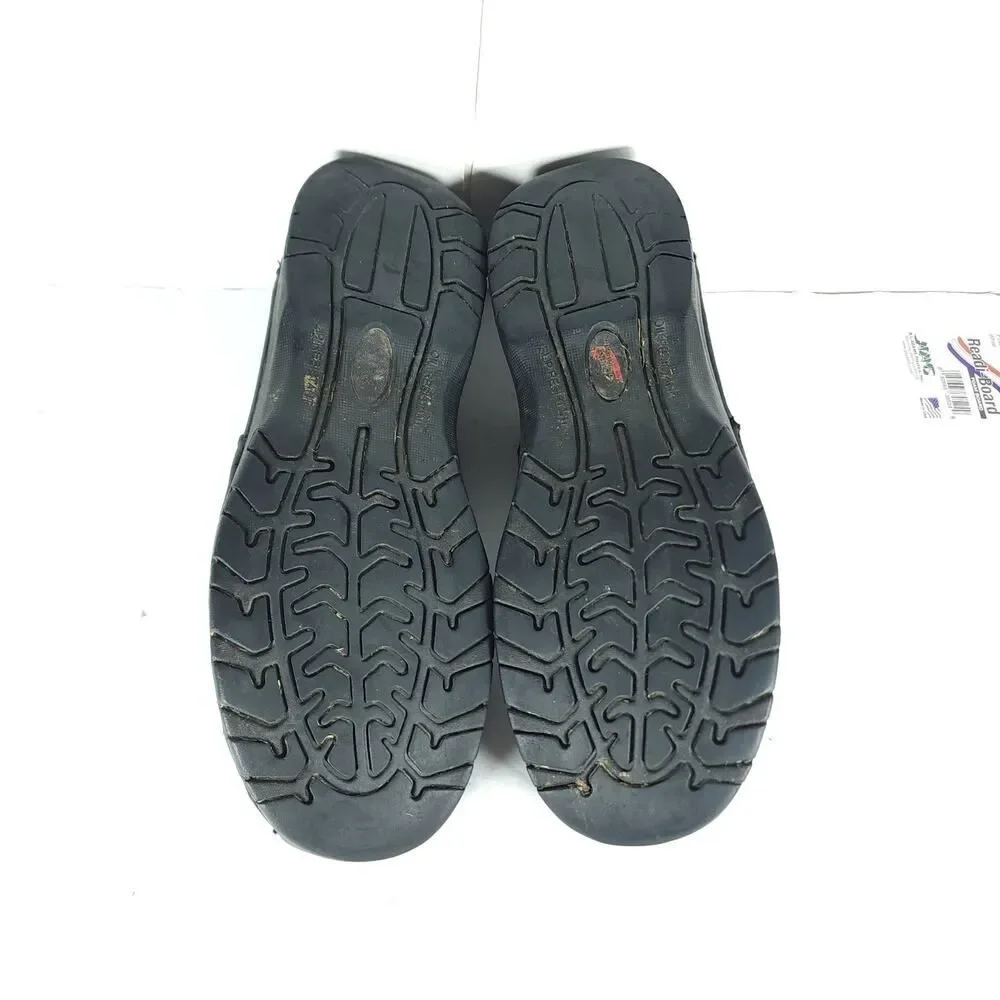 Red Wings Men's 6700 US10,5B Black Leather Steel Toe Slip-On Work Shoes